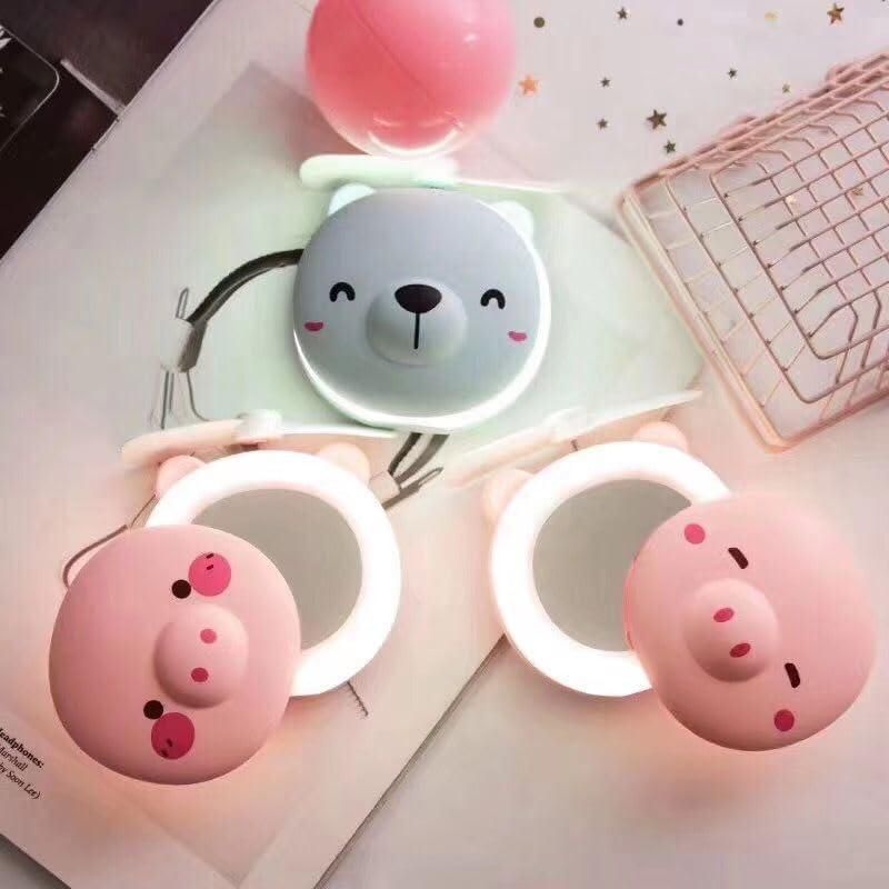 Mom's Piggy LED Light pocket Mirror
