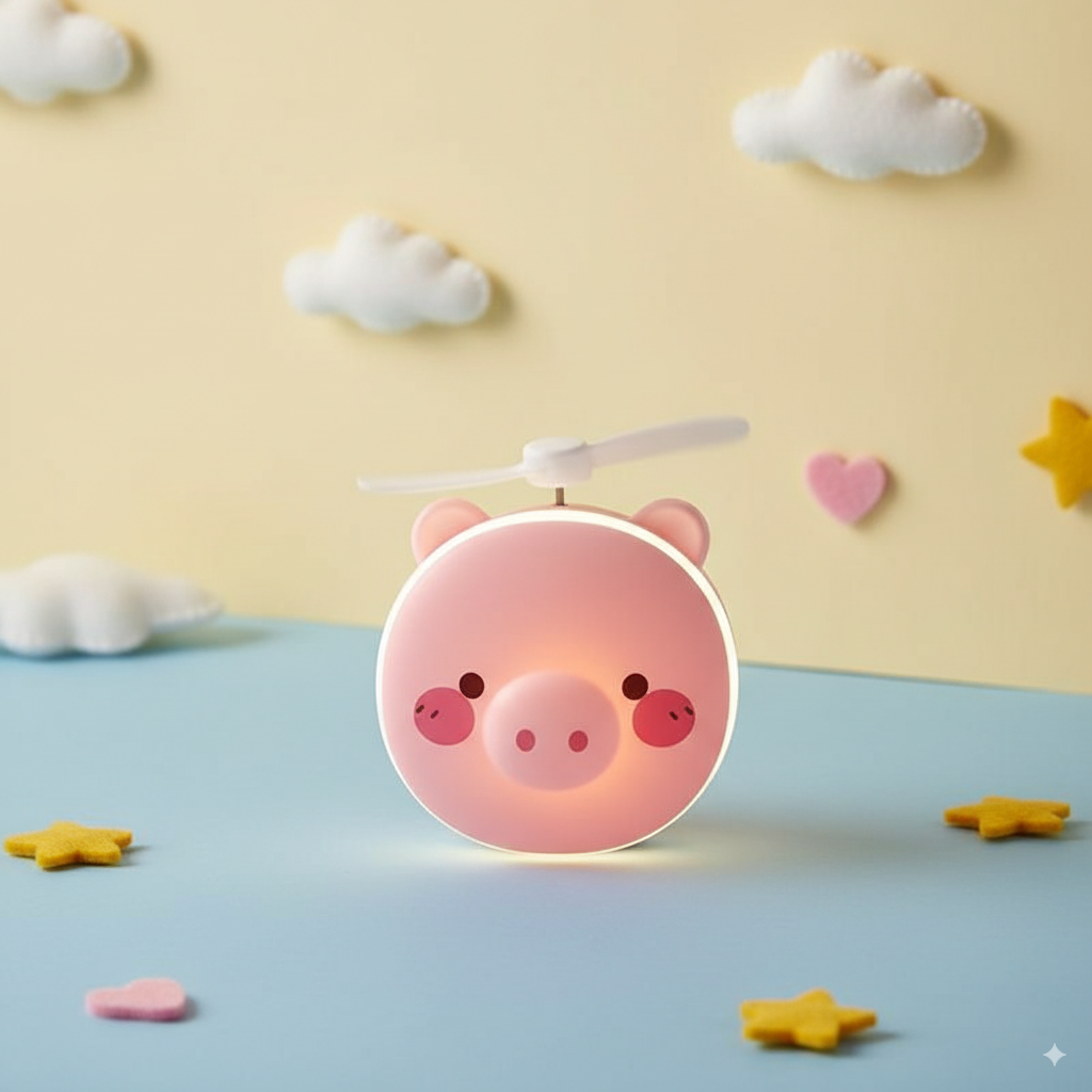 Mom's Piggy LED Light pocket Mirror