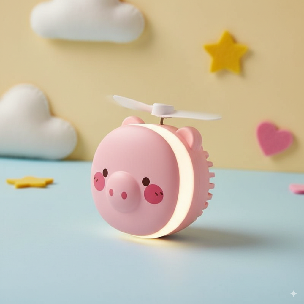 Mom's Piggy LED Light pocket Mirror